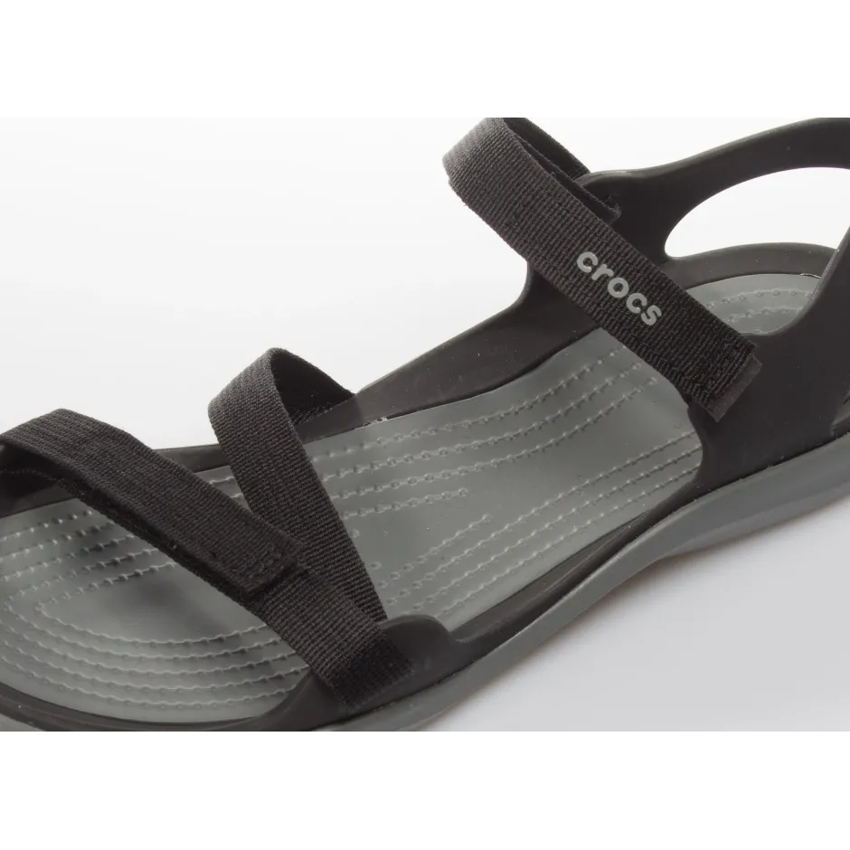 Sandals CROCS  Swiftwater Webbing Sandal W 204804 SmokeOyster  Casual  sandals  Sandals  Mules and sandals  Womens shoes  efootweareu