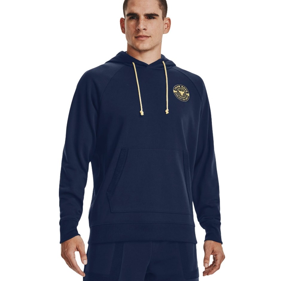 UNDER ARMOUR PROJECT ROCK HEAVYWEIGHT TERRY HOODIE 1370453-408 Blue