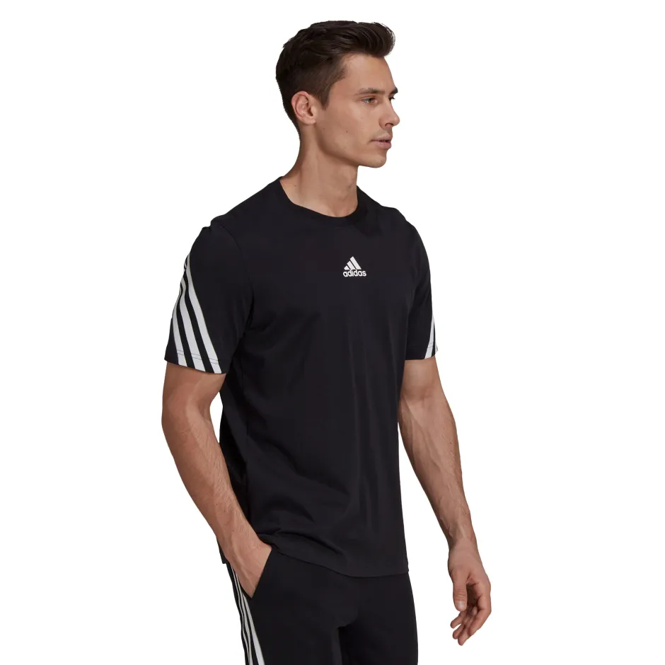 Adidas Originals D2M 3-Stripes Men's Training T-Shirt Black/White – Sports  Plaza NY
