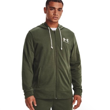 UNDER ARMOUR RIVAL TERRY FULL-ZIP Χακί 