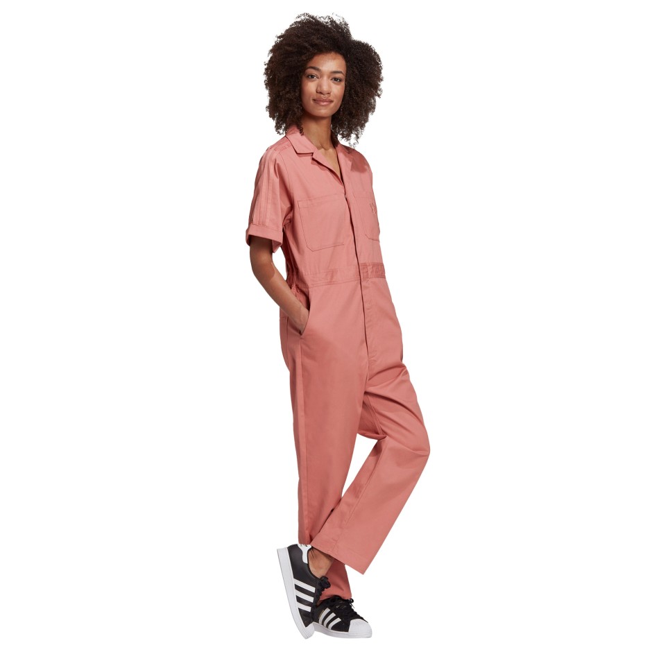 Adidas Originals Two-piece Recycled Polyester Jumpsuit In Real Magenta |  ModeSens