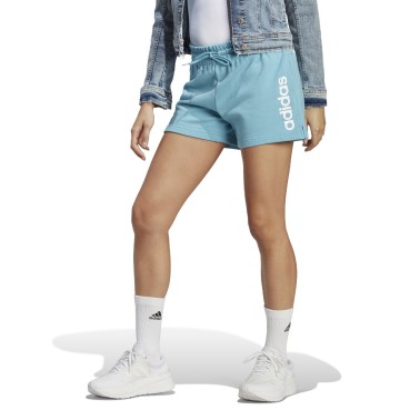 adidas Performance ESSENTIALS LINEAR FRENCH TERRY SHORTS Μπλε