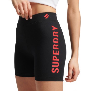 SUPERDRY CODE CORE SPORT CYCLE SHORTS Μαύρο 
