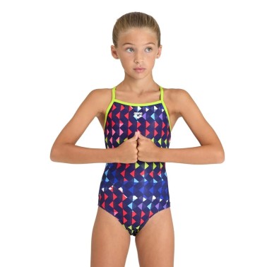 ARENA GIRL'S CARNIVAL SWIMSUIT LIGHTDROP BACK 005997-750 Colorful