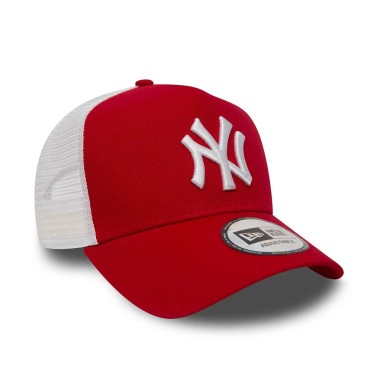 NEW ERA NEW YORK YANKEES CLEAN RED A-FRAME TRUCKER CAP Κόκκινο