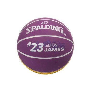 SPALDING HI BOUNCE BALL 23 LEBRON JAMES LAKERS 51-268Z1 Μωβ