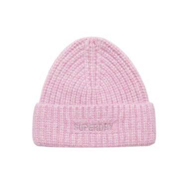 SUPERDRY D2 VINTAGE RIBBED BEANIE W9010156A-NUD Lilac