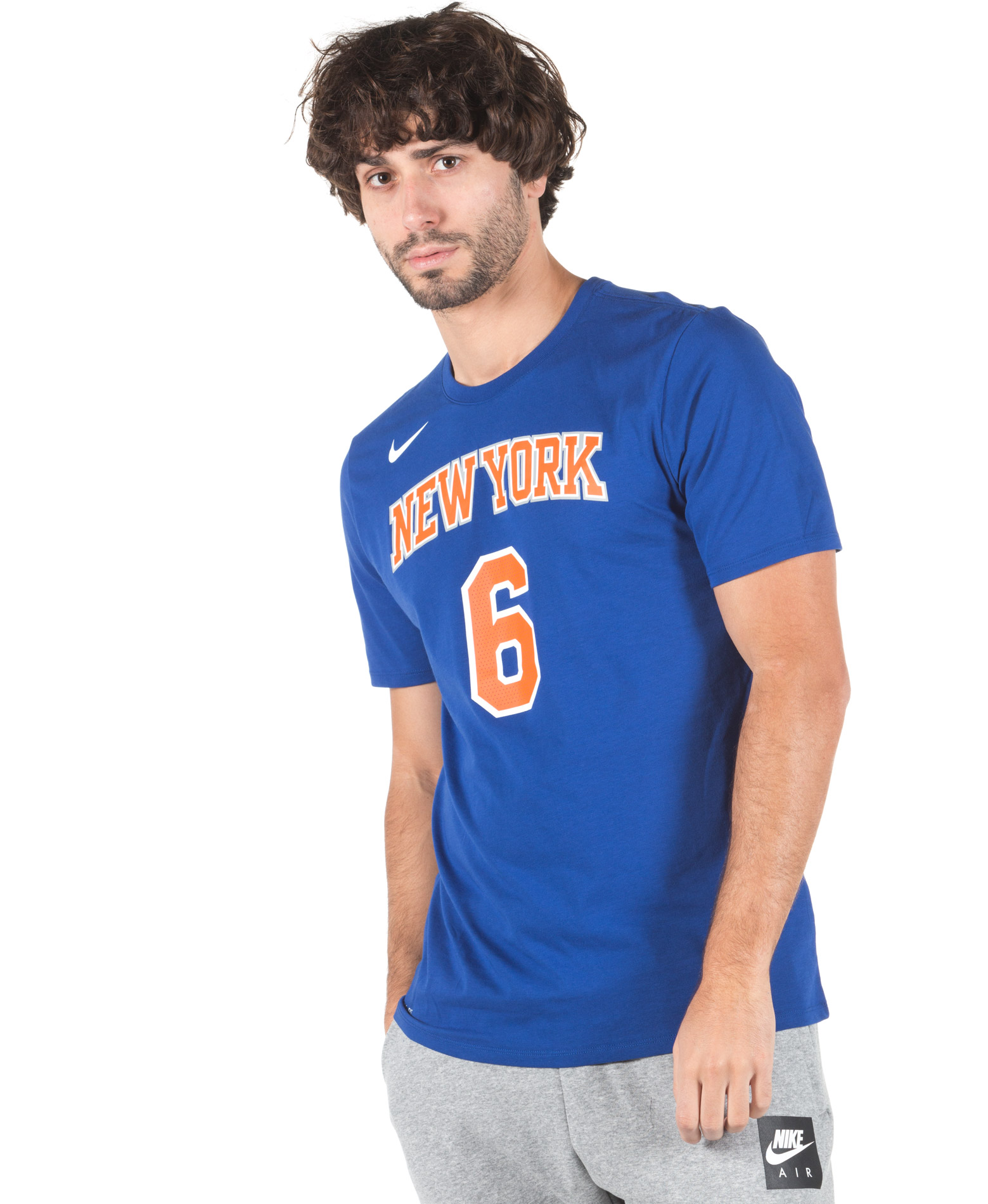 Nike Kristaps Porzingis New York Knicks Dry Short Sleeve T-Shirt White